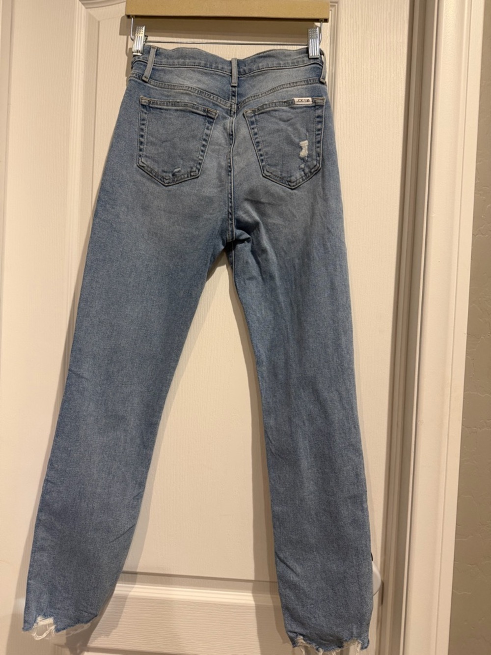 Joe's Jeans Light Blue Straight Leg High-Rise Button-Fly Jeans - Picture 2 of 6